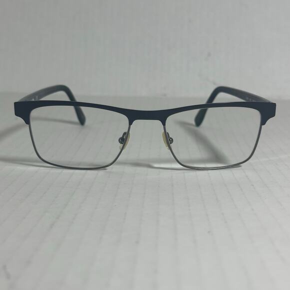 Lacoste L2198 Eyeglasses Black Semi Rim Rectangular 55-18-145 unisex - Picture 1 of 16